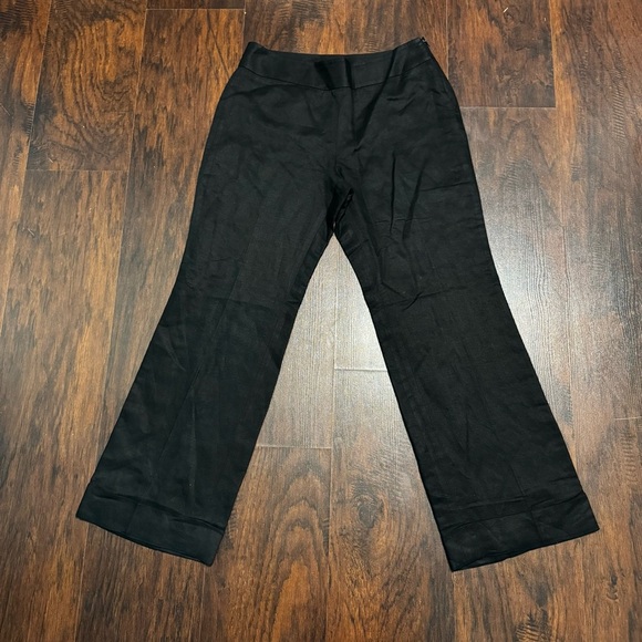 Ann Taylor LOFT linen blend high rise cropped pants Size 6 EUC - Picture 1 of 11